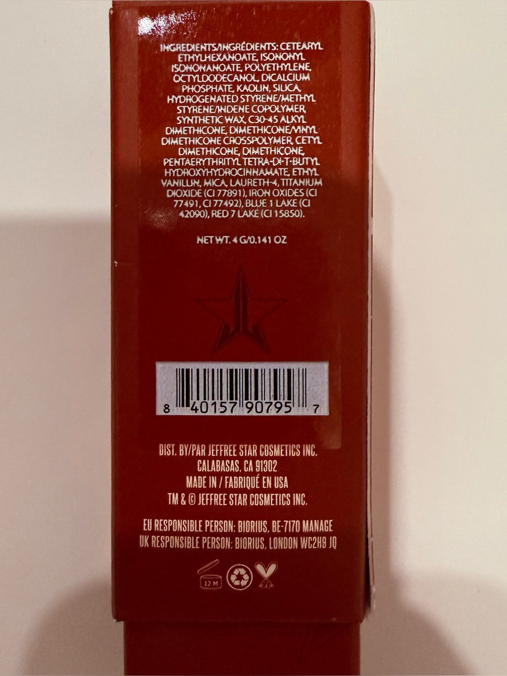 Jeffree Star Cosmetics Velvet Trap Lipstick In Mouse Trap - New in Box - Picture 6 of 7